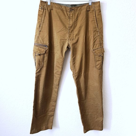 REI Pants Rei Mens Durable Ripstop Cargo Zip Pocket Cotton Hiking Work Pants 34 X 34 Poshmark